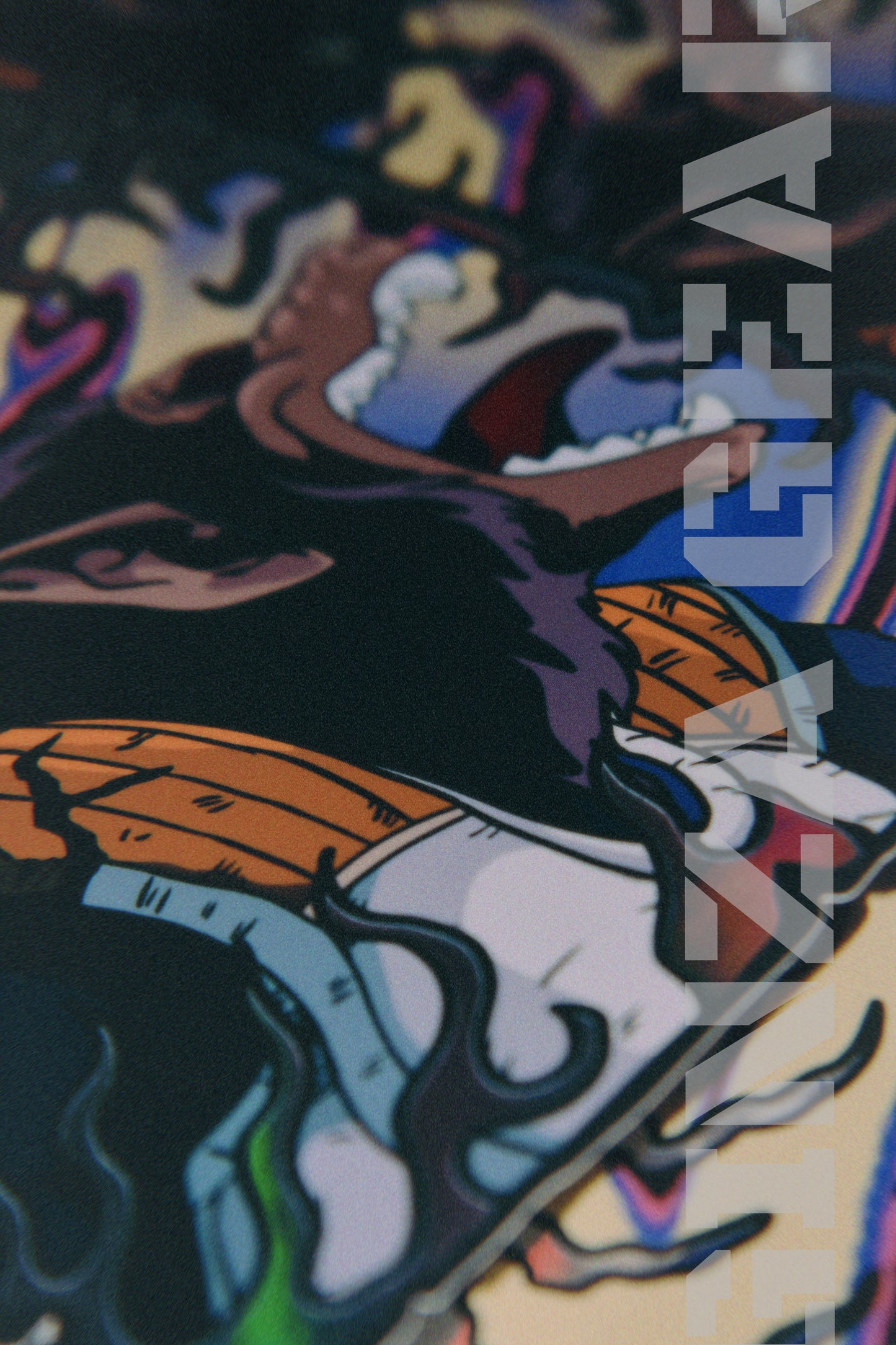 DBZ APE V SPOT HOLOGRAPHIC STICKER/DECAL ANIME