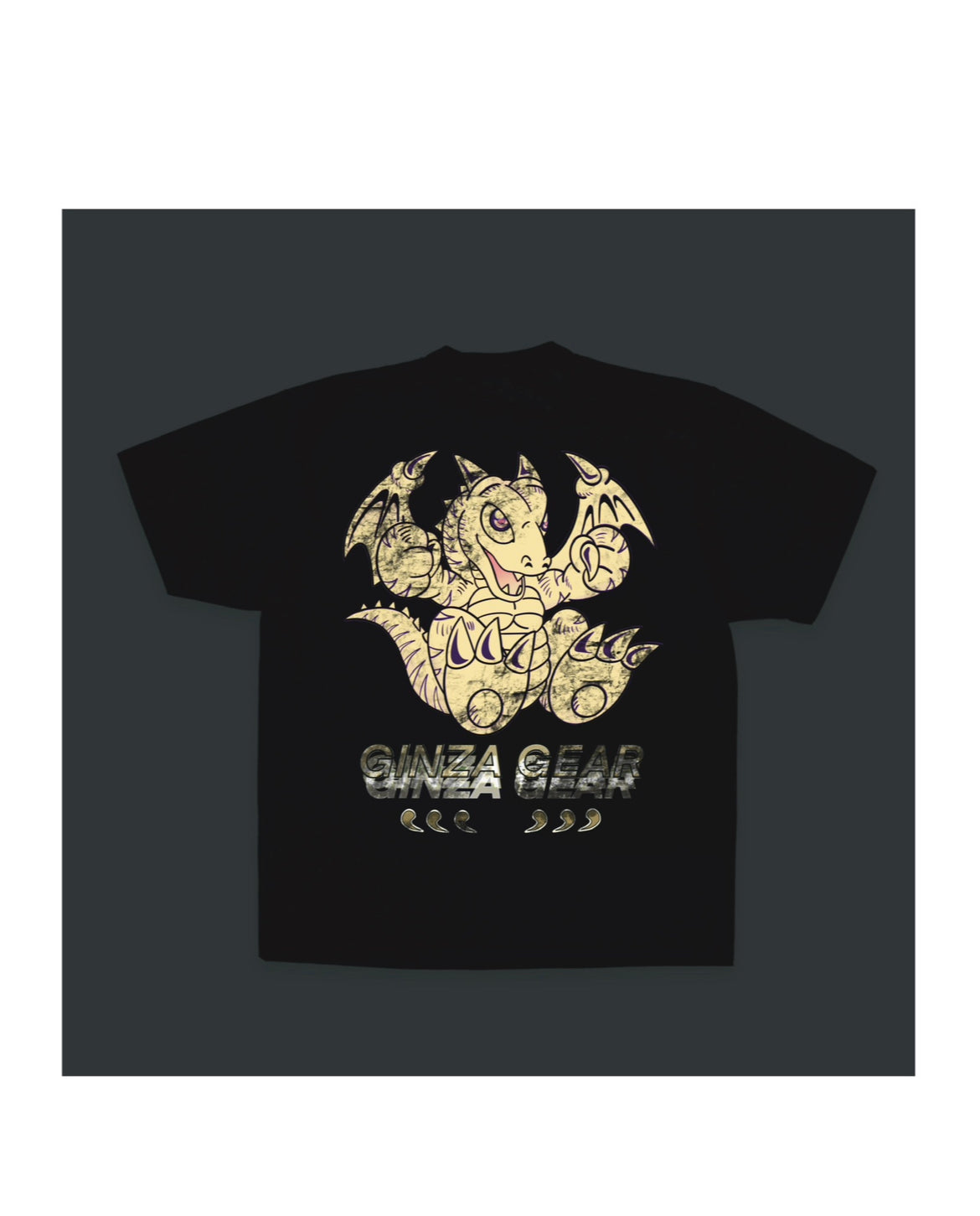 BB DRAGON PIGMENT DYE HEAVY WEIGHT VINTAGE T-SHIRT