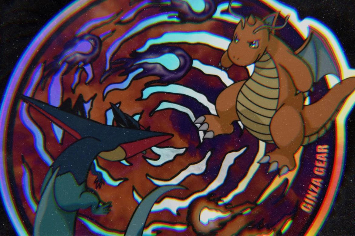 DRAGON FIGHT SPOT HOLOGRAPHIC STICKER/DECAL ANIME