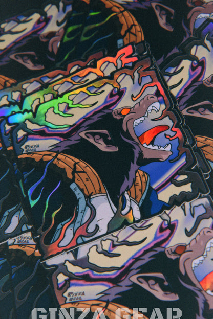 DBZ APE V SPOT HOLOGRAPHIC STICKER/DECAL ANIME