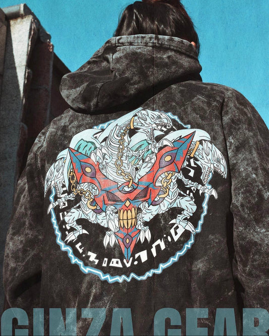 WHITE DRAGON VINTAGE ANIME HOODIE