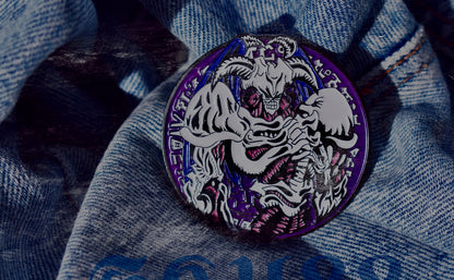 SKULL ENAMEL PIN